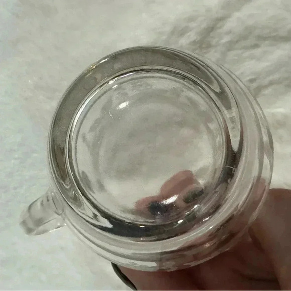 Vintage Creamer Etched Glass Gold Trimmed 70’s 80’s MCM - Picture 8 of 11